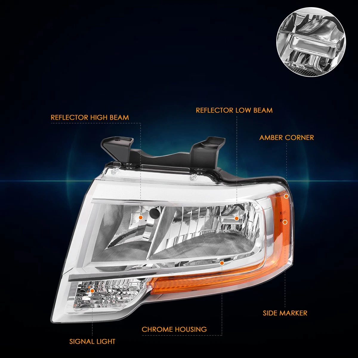 Set of 8 LED Interior Bulbs for Dodge Ram (2002–2009)