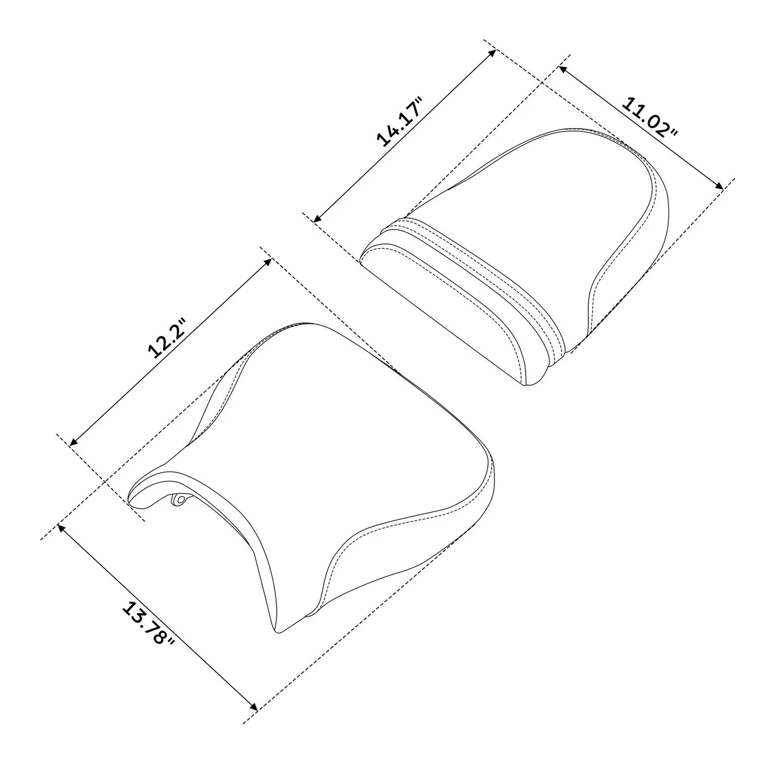 Seats for Suzuki GSXR1000 GSX R1000 (2001–2002)