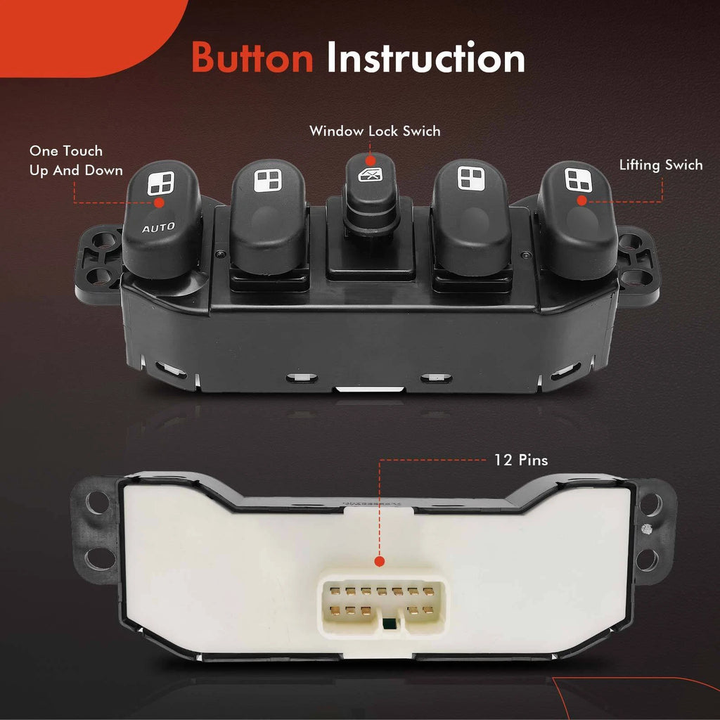 Front Left Power Window Switch for Chevy Equinox (2005-2006)