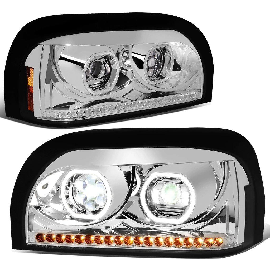 Sequential LED Signal Projector Headlights for Freightliner Century Class (1996–2010)