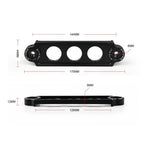 Black Aluminum Battery Tie Down Bracket for Honda Civic CRX (1988–2000)