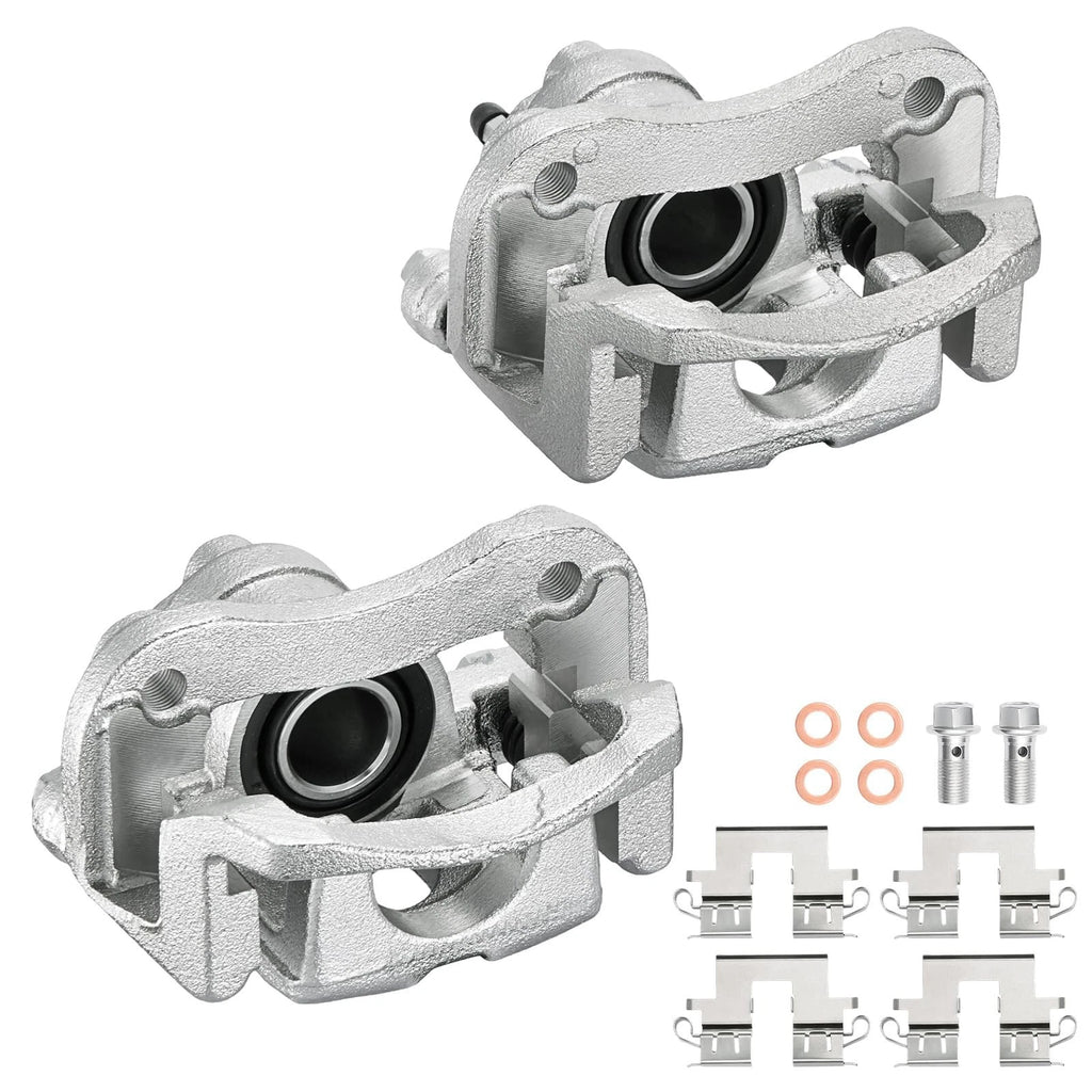 Rear Brake Calipers and Brackets for 2004-2007 Toyota Highlander (2.4L, 3.3L)