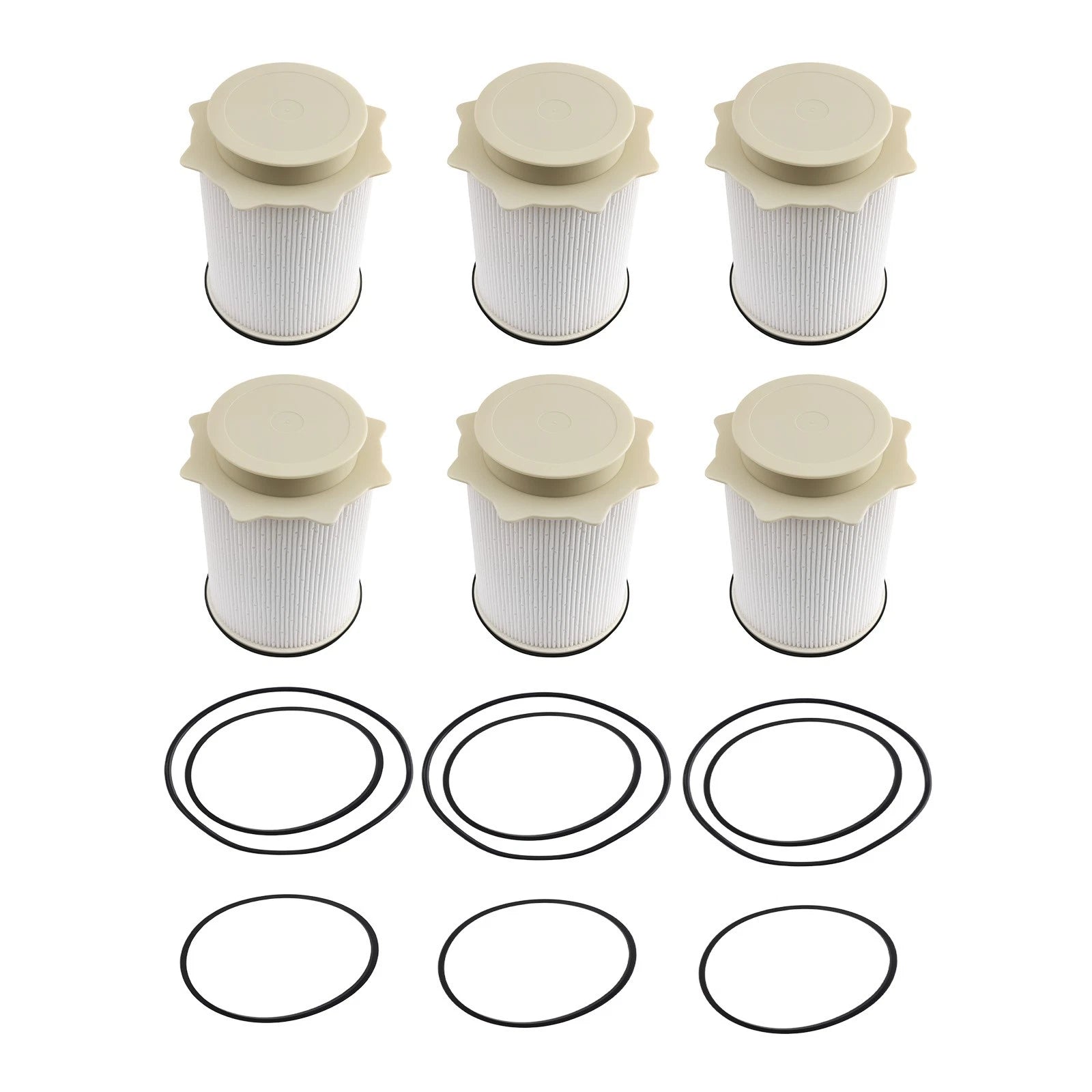 6X Fuel Filter 68157291AA 68065608AA for Ram 2500 3500 4500 5500 (2003–2023)