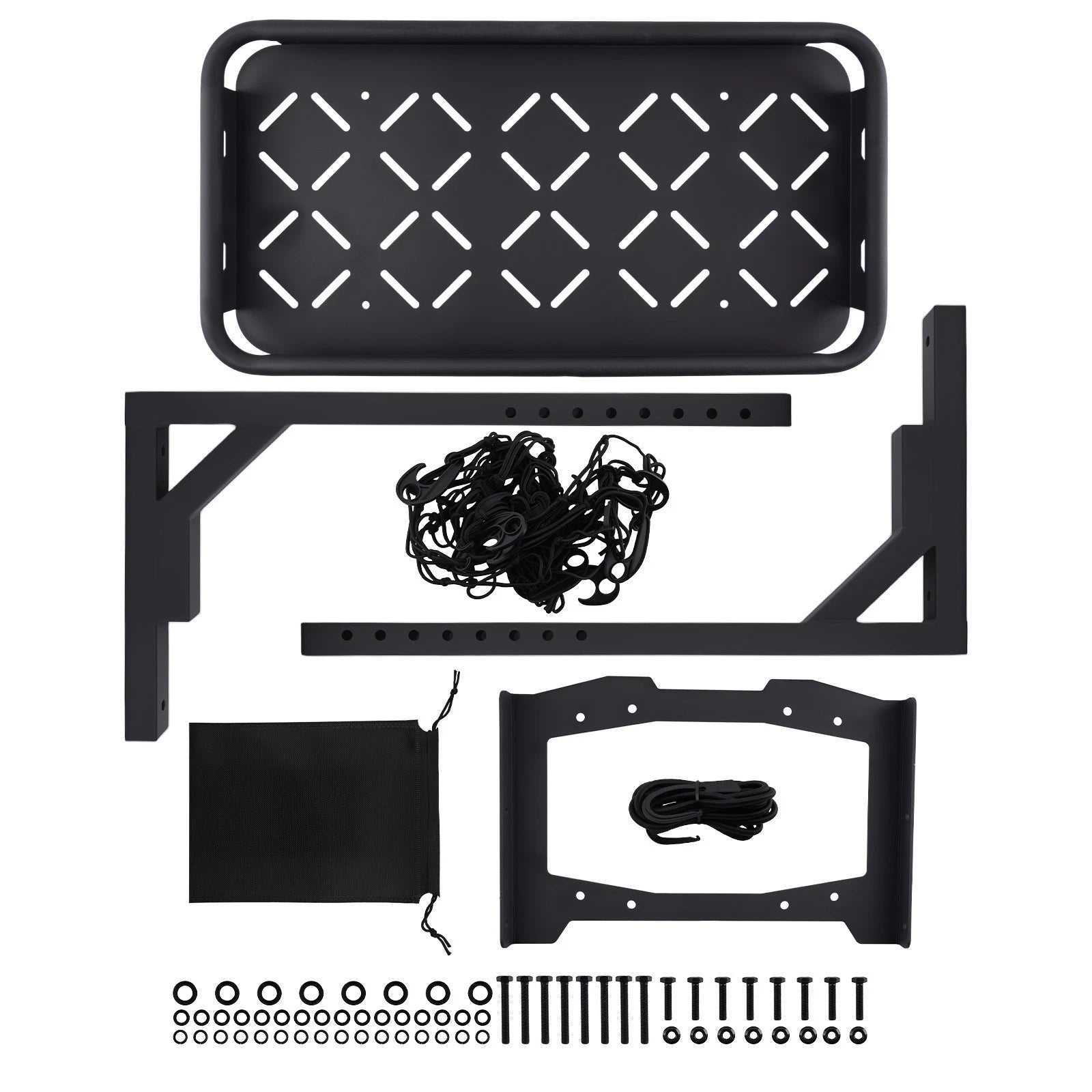 Off-Road Tire Storage for Jeep Wrangler JL Unlimited (2018–2025) Black