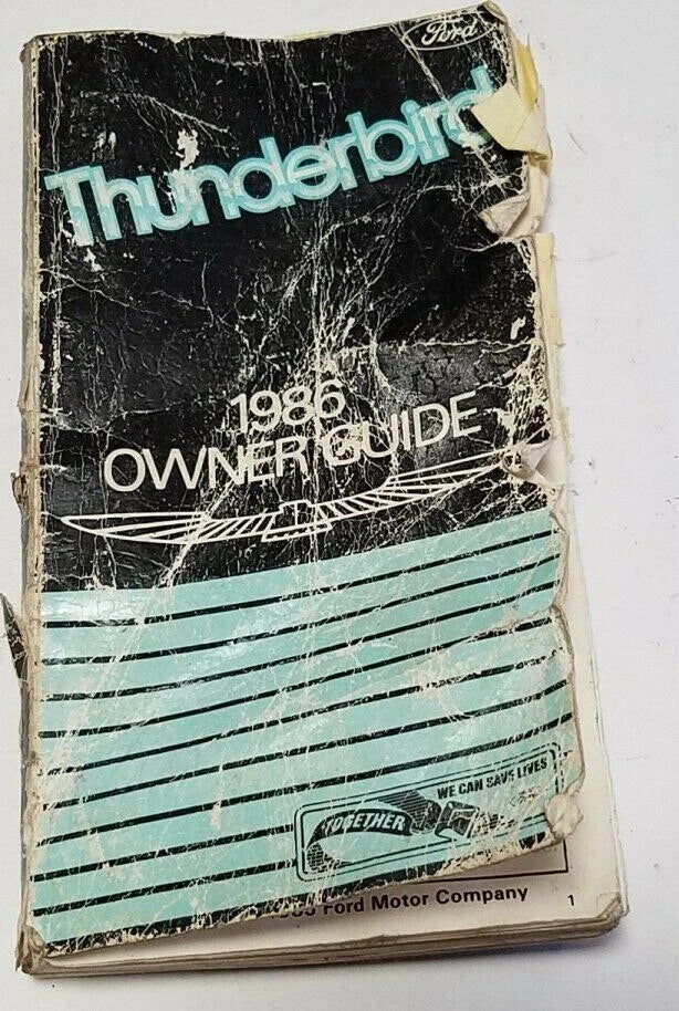 Owner's Guide for Ford Thunderbird (1986)