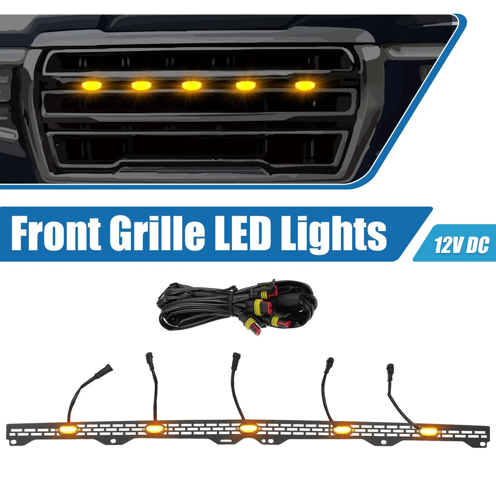 Front LED Grille Light with Bracket for Toyota Tundra (2014–2020)
