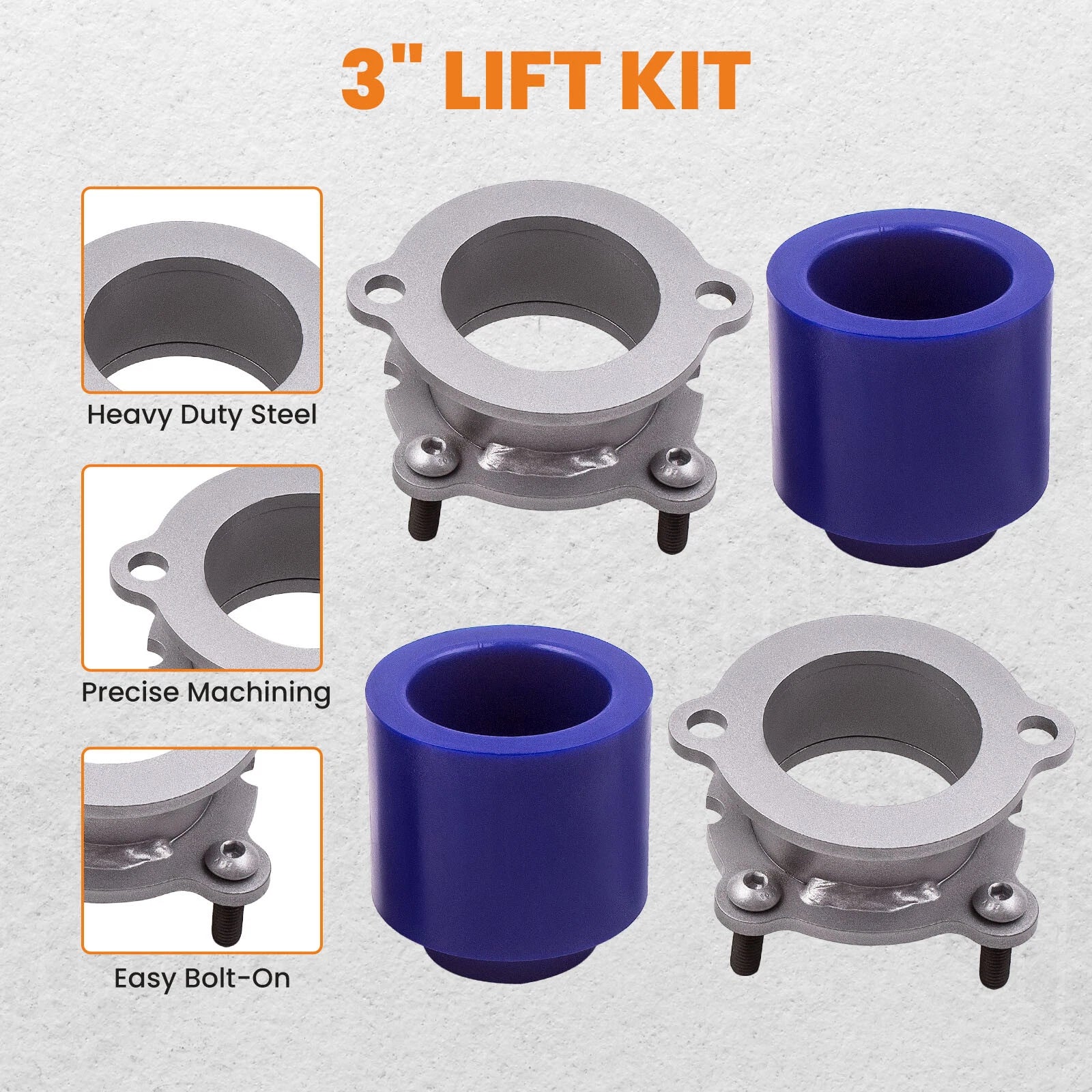 3" Leveling Lift Kit Spacers for GMC Envoy (2002-2009)