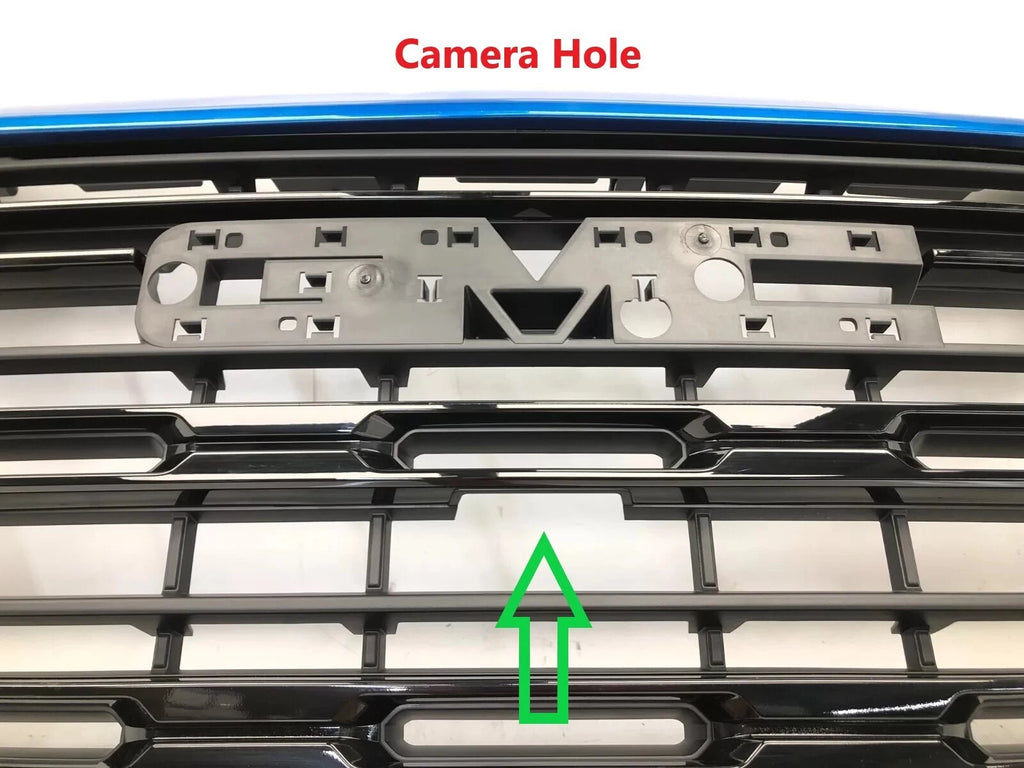 Front Upper Bumper Grille for GMC Sierra 1500 (2022–2024) Dynamic Blue MET 41