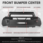 Steel Front Bumper for Toyota Tacoma (2016–2023) Matte Black Factory Style
