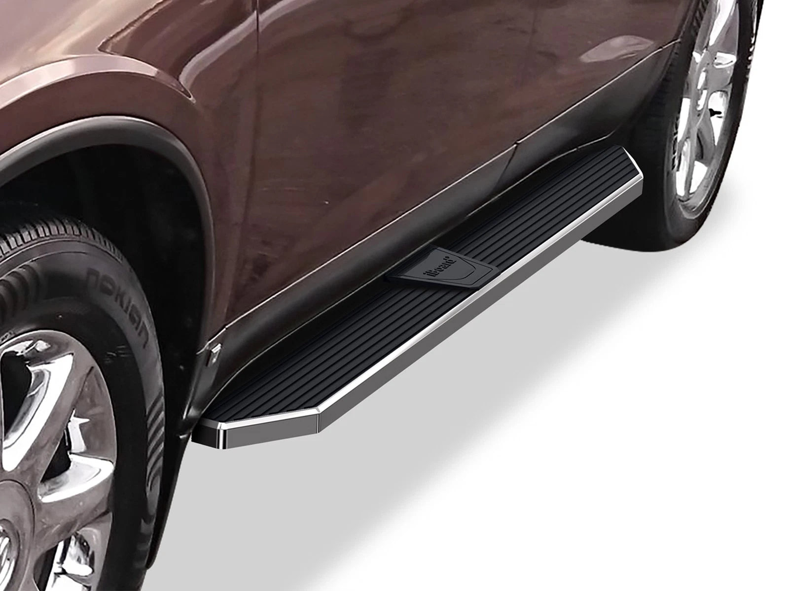 Set of 2 Polished 6" Side Step Bars for Chevy Traverse Buick Enclave (2007–2017)
