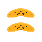 Set of 4 Caliper Covers Yellow Bowtie Front for Chevy Malibu (2016–2021)