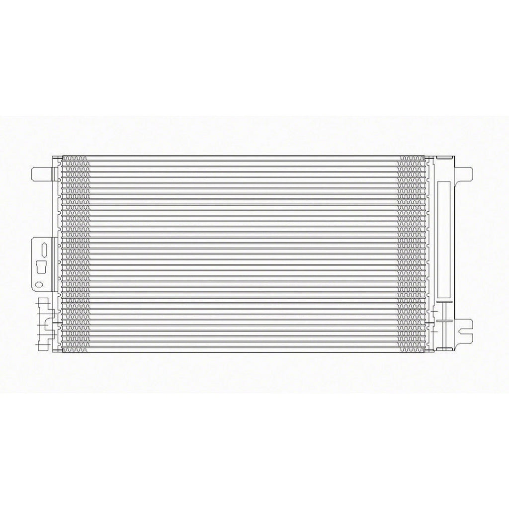 Replacement Aluminum A/C Condenser w/Receiver Drier (See compatibility Chart)