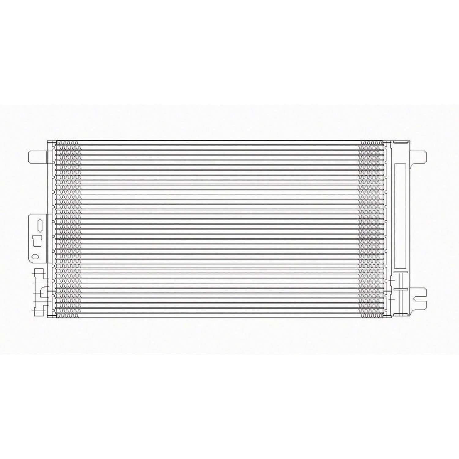 Replacement Aluminum A/C Condenser w/Receiver Drier (See compatibility Chart)
