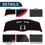 Dashboard Cover Mat for BMW Mini Cooper F55/F56 (2014–2024) Black Red