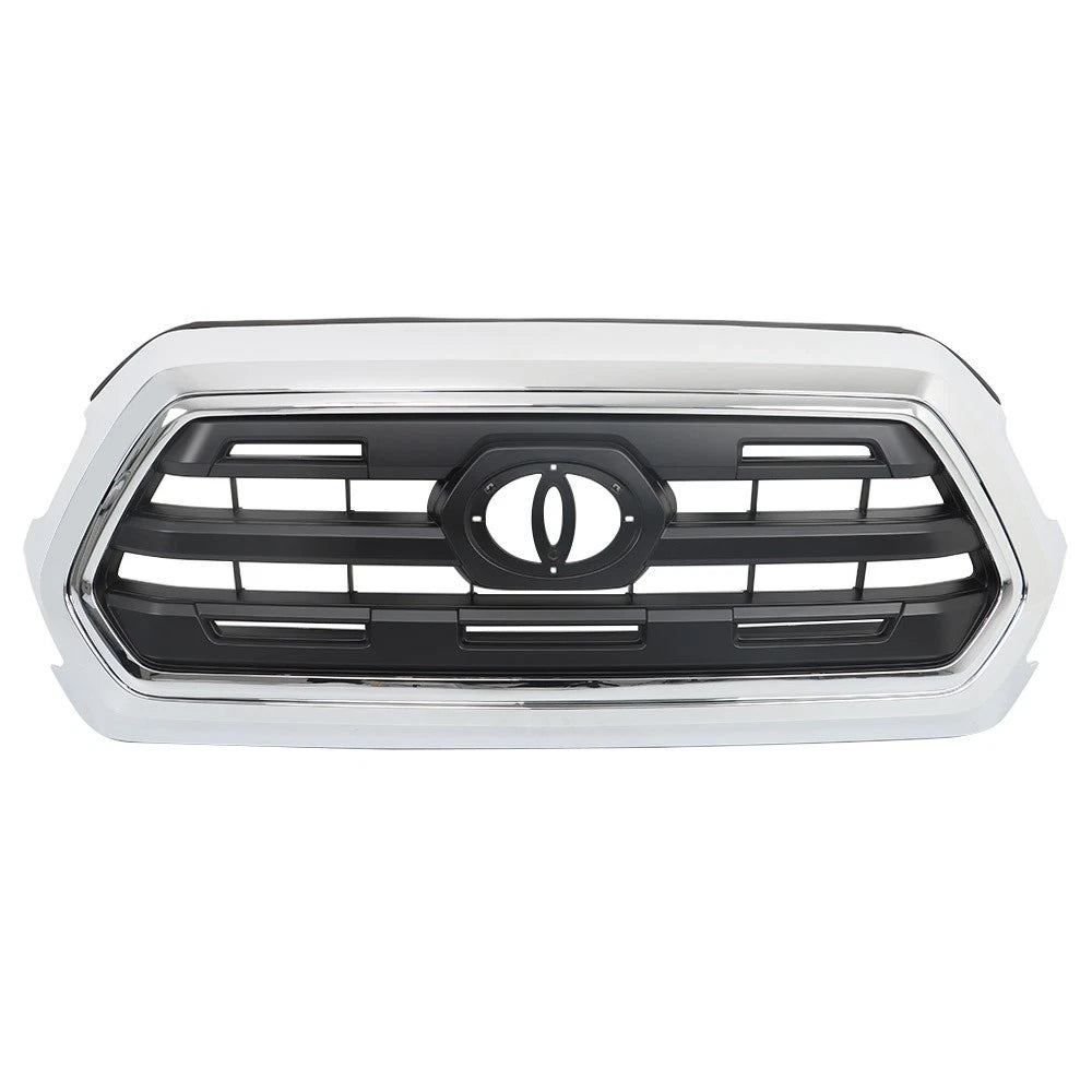 Front Upper Grille for Toyota Tacoma (2016-2021) Silver Plastic