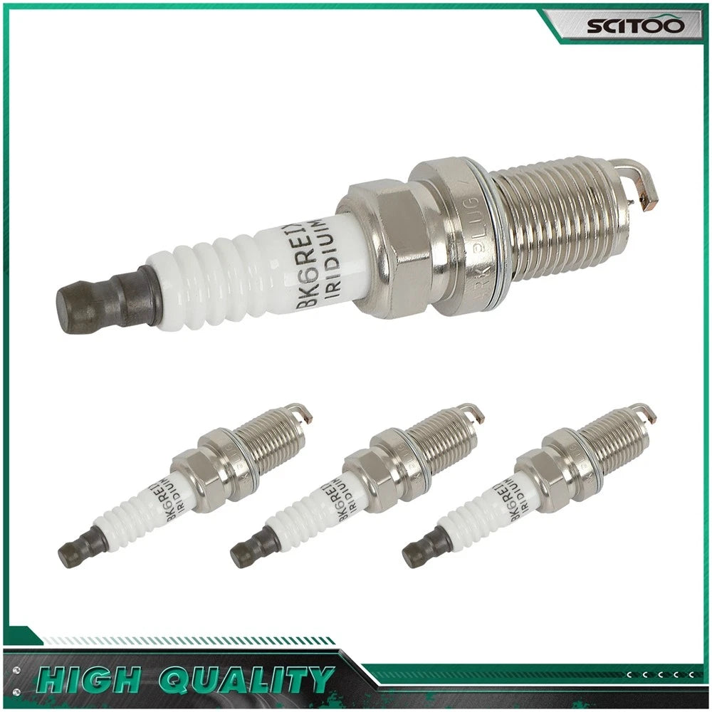 Set of 4 Iridium Spark Plugs for Chevrolet Aveo (2004–2008) Honda Civic (1999–2000) 1.6L