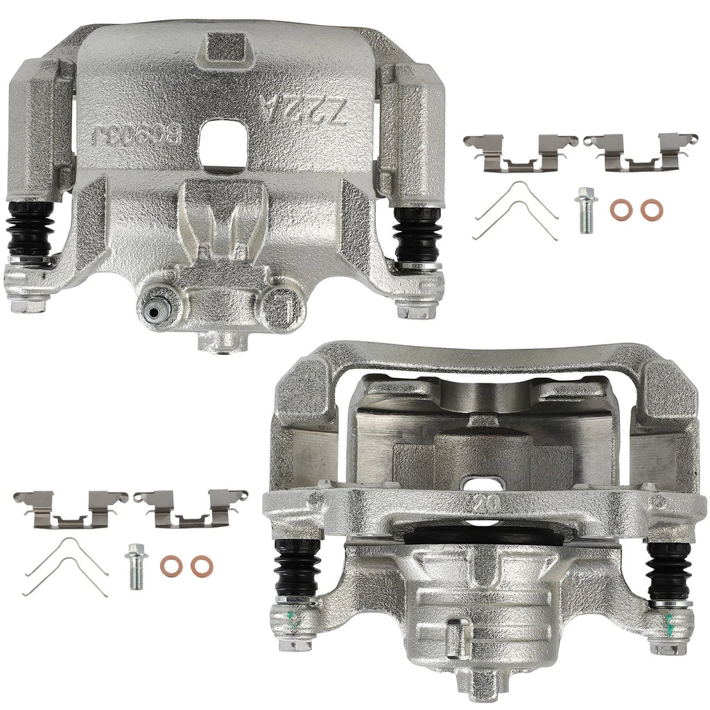 Front Brake Calipers for Nissan March, Versa (2012–2019) - Set of 2