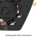 Heated Mirror Glass with Backing Plate RH for Mercedes-Benz GL450 (2007–2012)