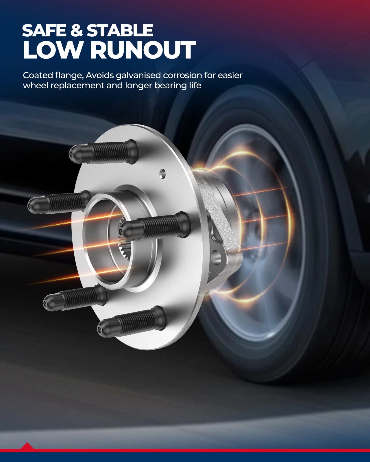 Front or Rear Wheel Bearing Hub for Cadillac SRX and Saab 9-4X (2010–2016)