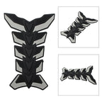 3D Fish Bone Gas Fuel Oil Tank Pad Decal Sticker for Universal Motorbike