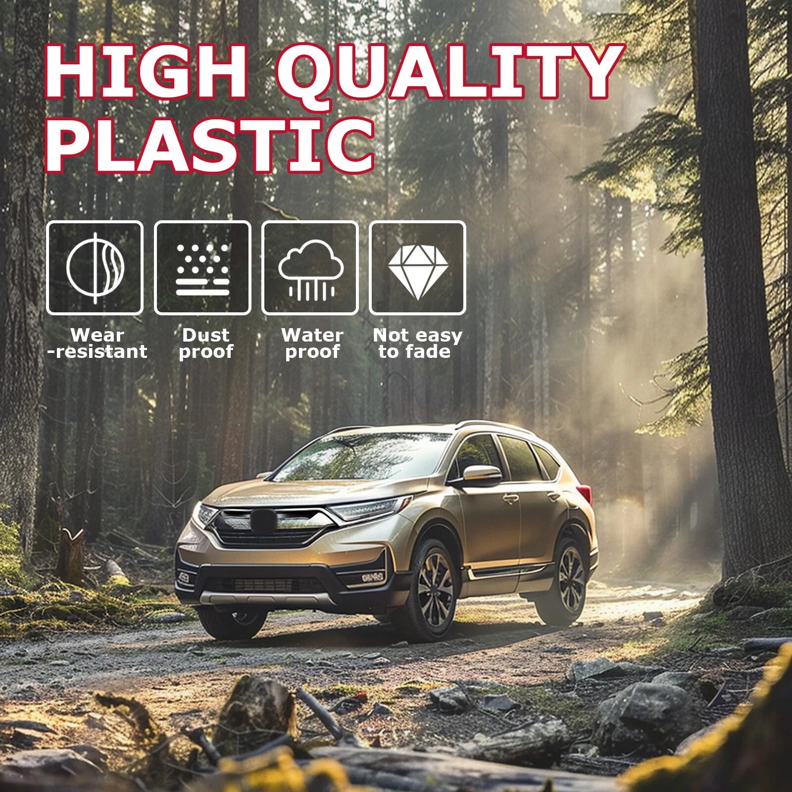 Chrome Headlight Trim Molding for Honda CR-V (2017-2019)