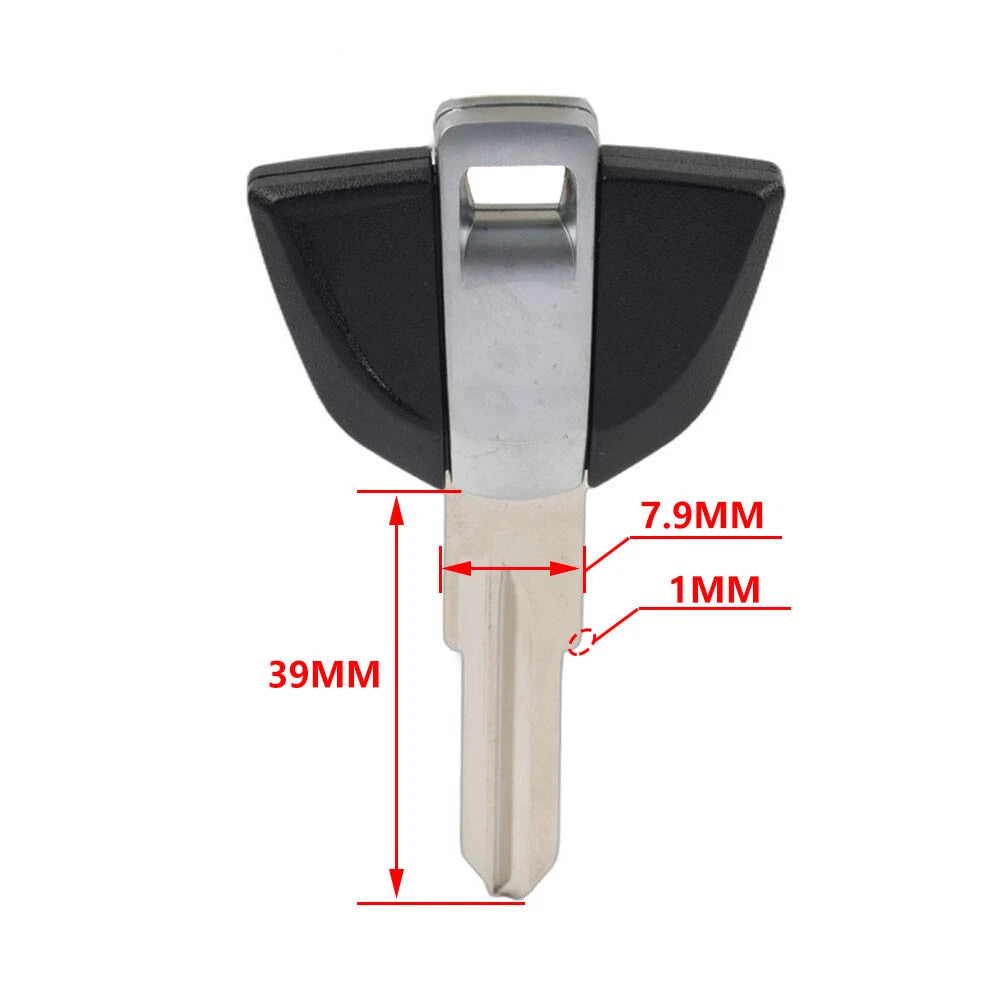 Uncut Blank Blade Key for BMW G310GS G310R C650 GT C600 G650 (2017–2023)