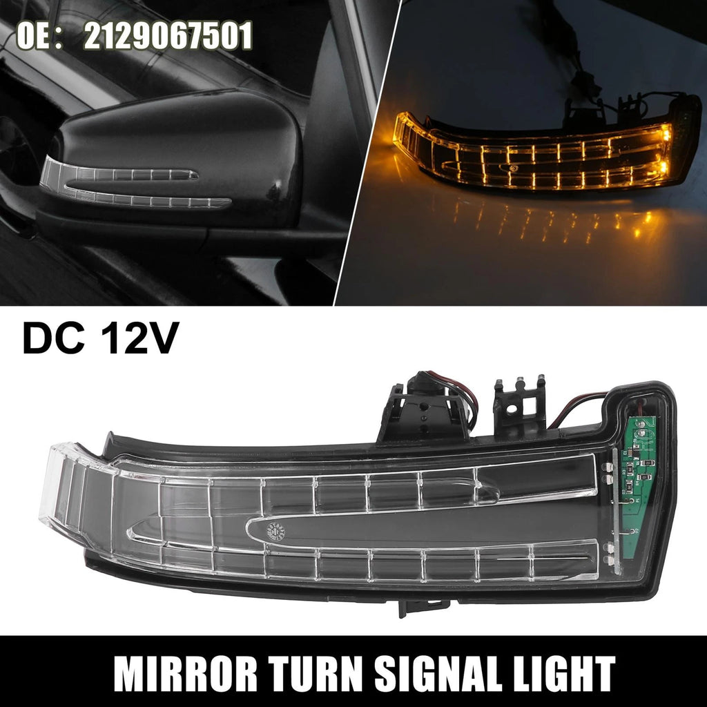 Right Side Mirror Turn Signal Indicator Light for Mercedes Benz W204 C204 W212 (2007–2015)