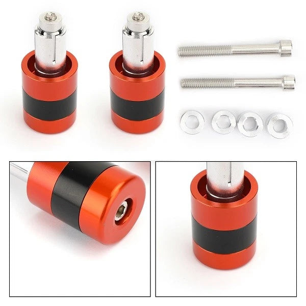 Anti Vibration Handle Bar End Cap for Motorcycle (7/8" 22mm, M6/M8)
