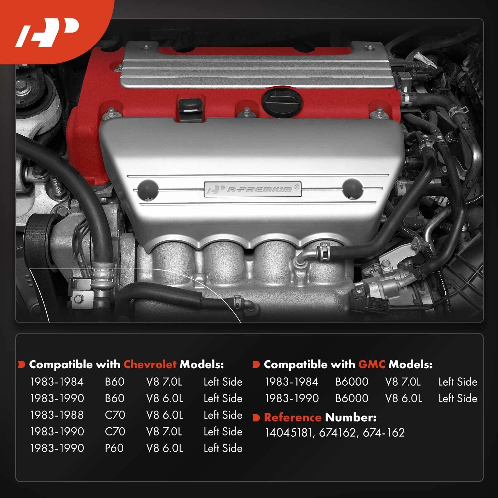 Exhaust Manifold for Chevrolet B60 C70 GMC B6000