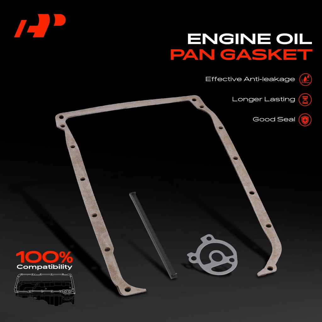 Engine Oil Pan Gasket Set for Buick Century, Chevy Beretta, GMC, Isuzu