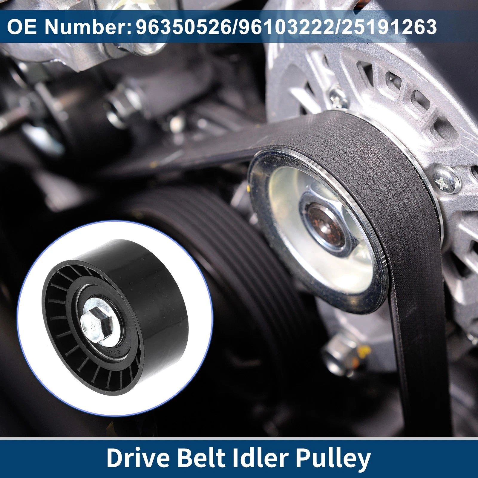Drive Belt Idler Pulley for Pontiac Wave, Chevrolet (2005–2008) No.96350526