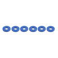6X Engine Saddlebag Crash Bar Decorative Spacer Ring for Harley Softail Blue