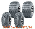 Set of 2 ATV Tires 19x7-8 & 18x9.5-8 for Can Am DS70/90 (2008–2017)