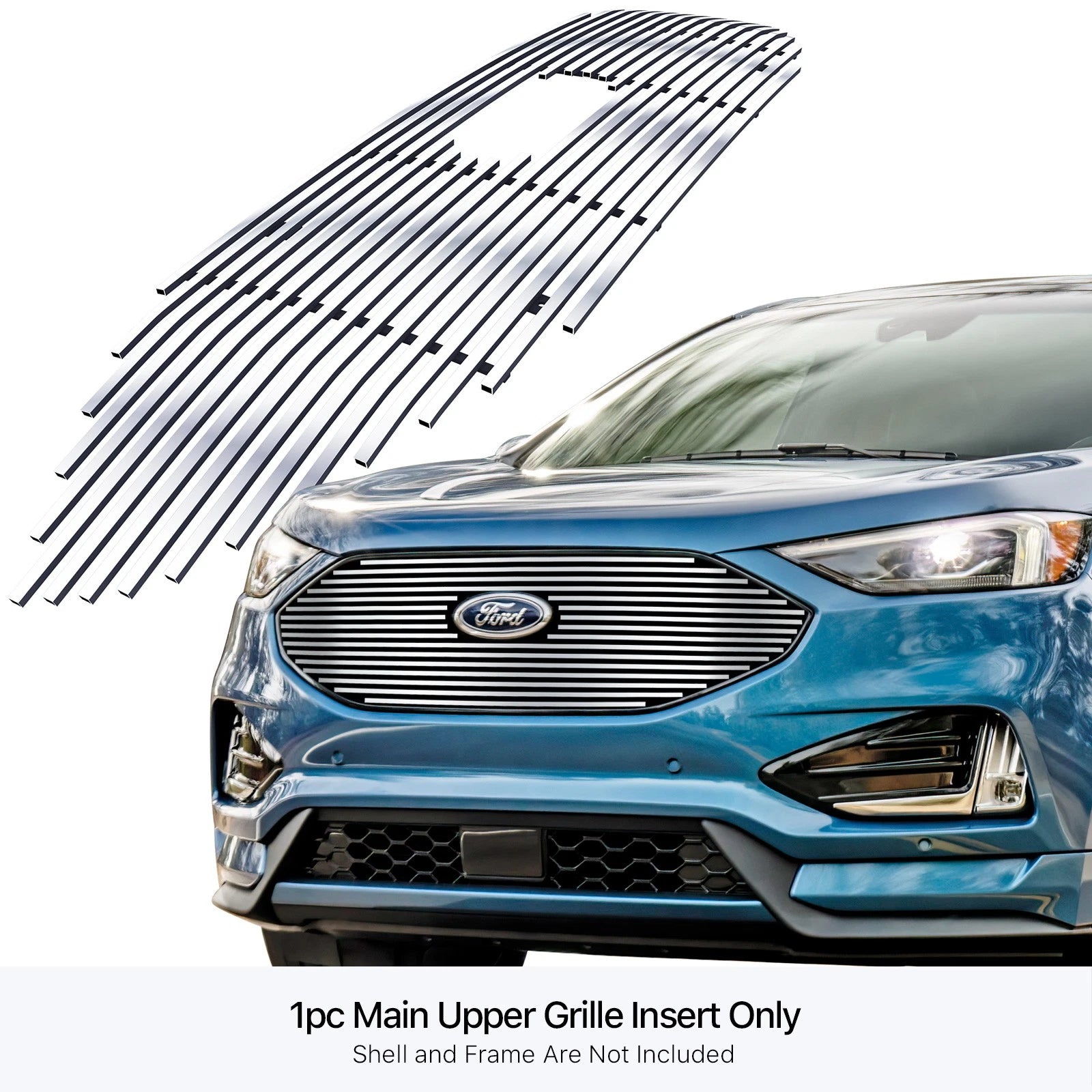 Stainless Chrome Billet Grille Insert for Ford Edge ST/ST-Line (2019-2024)