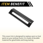 1 Pcs Emergency Light Switch Panel Trim for Ford F-150 (2015–2020) Carbon Fiber Black