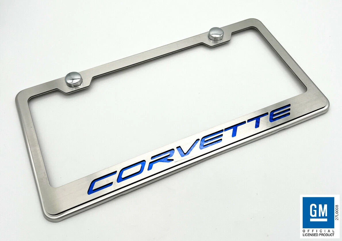 License Plate Frame Stainless Steel Replacement for Chevrolet Corvette (1997–2025)