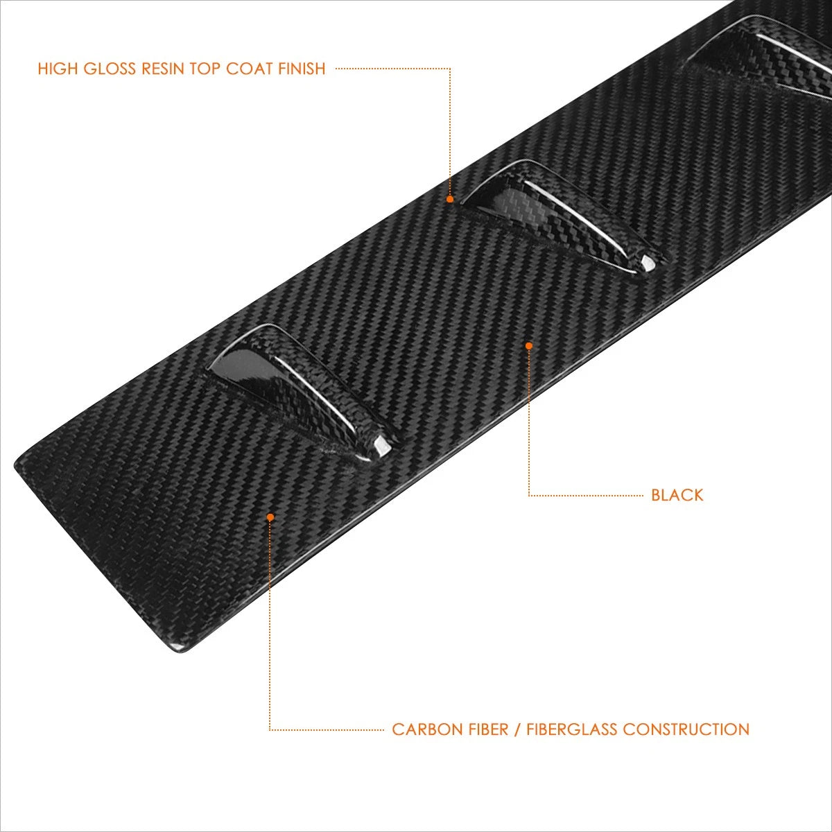 Real Carbon Fiber Vortex Shark Fin Spoiler Wing for Subaru BRZ/Toyota GR86 (2022–2024)