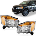 Set of 2 Headlight Assembly Lamps for Titan Armada (2004–2015)