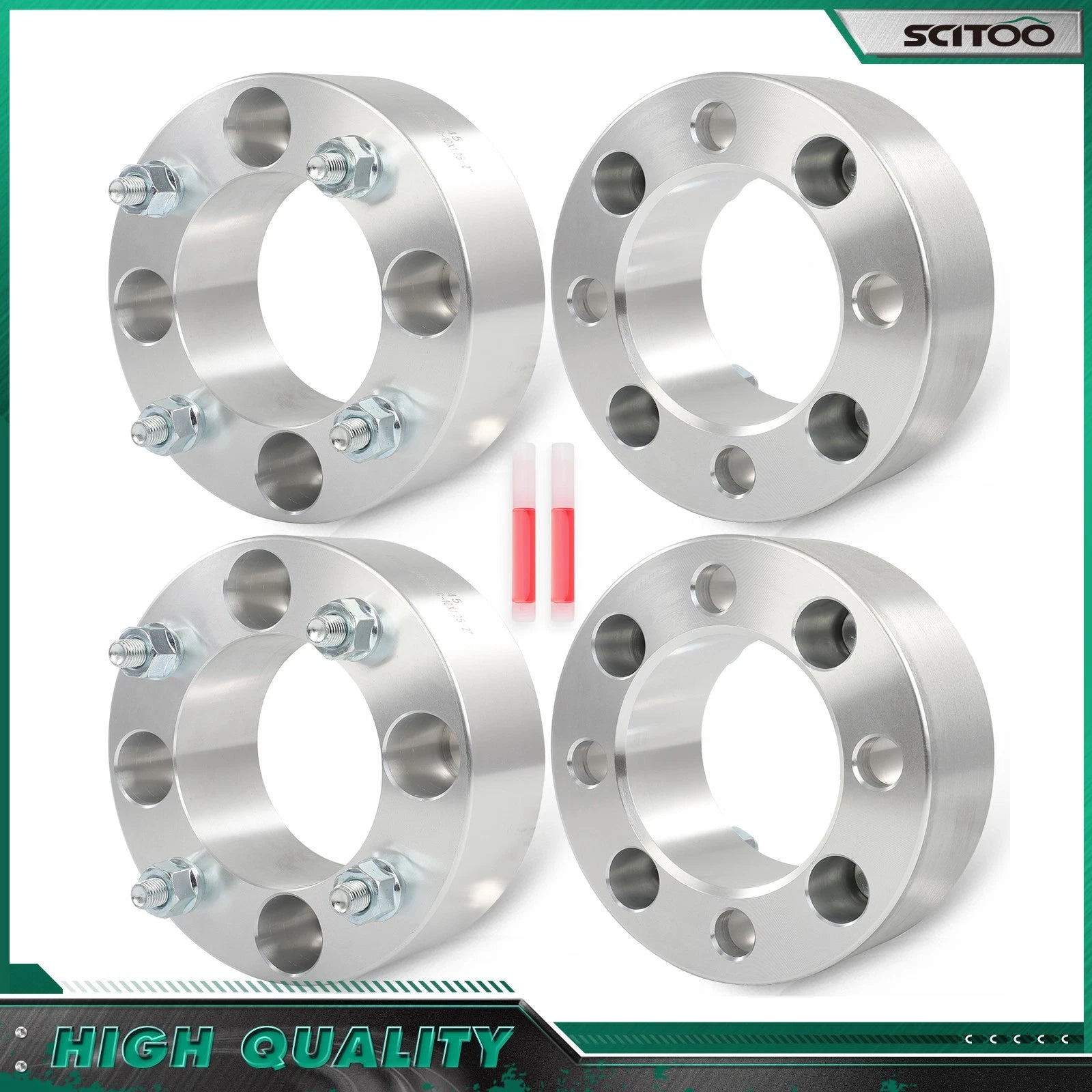 Set of 4 Wheel Spacers 4x115mm M10x1.25 for Arctic Cat 250 500 650 700 (2000–2023)