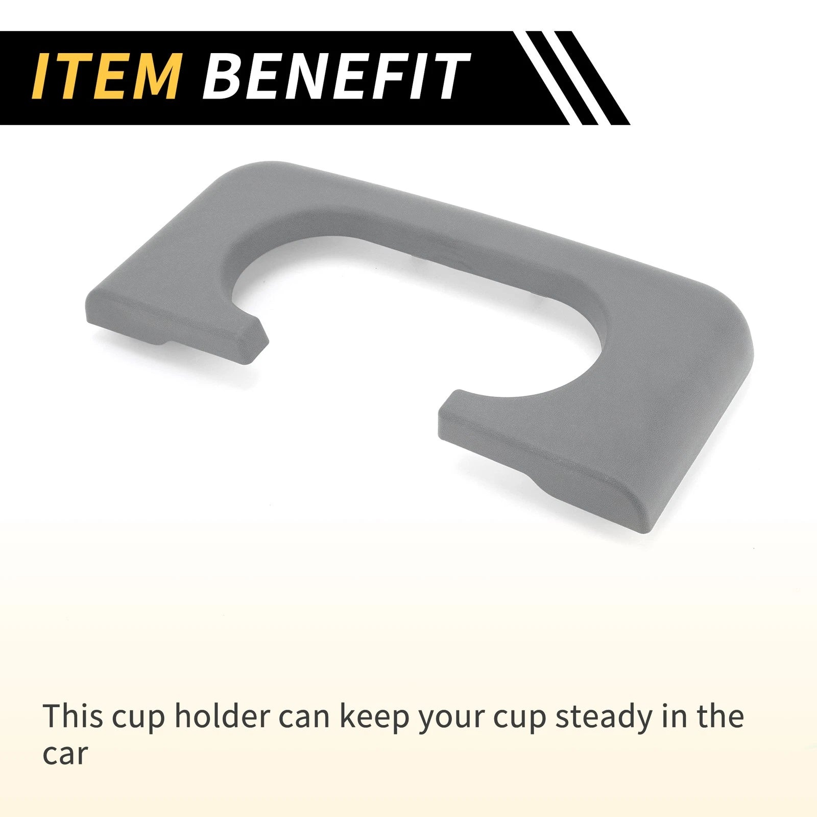 Center Console Cup Holder Armrest Pad for Ford F-250 F-350 (1999–2009) Gray