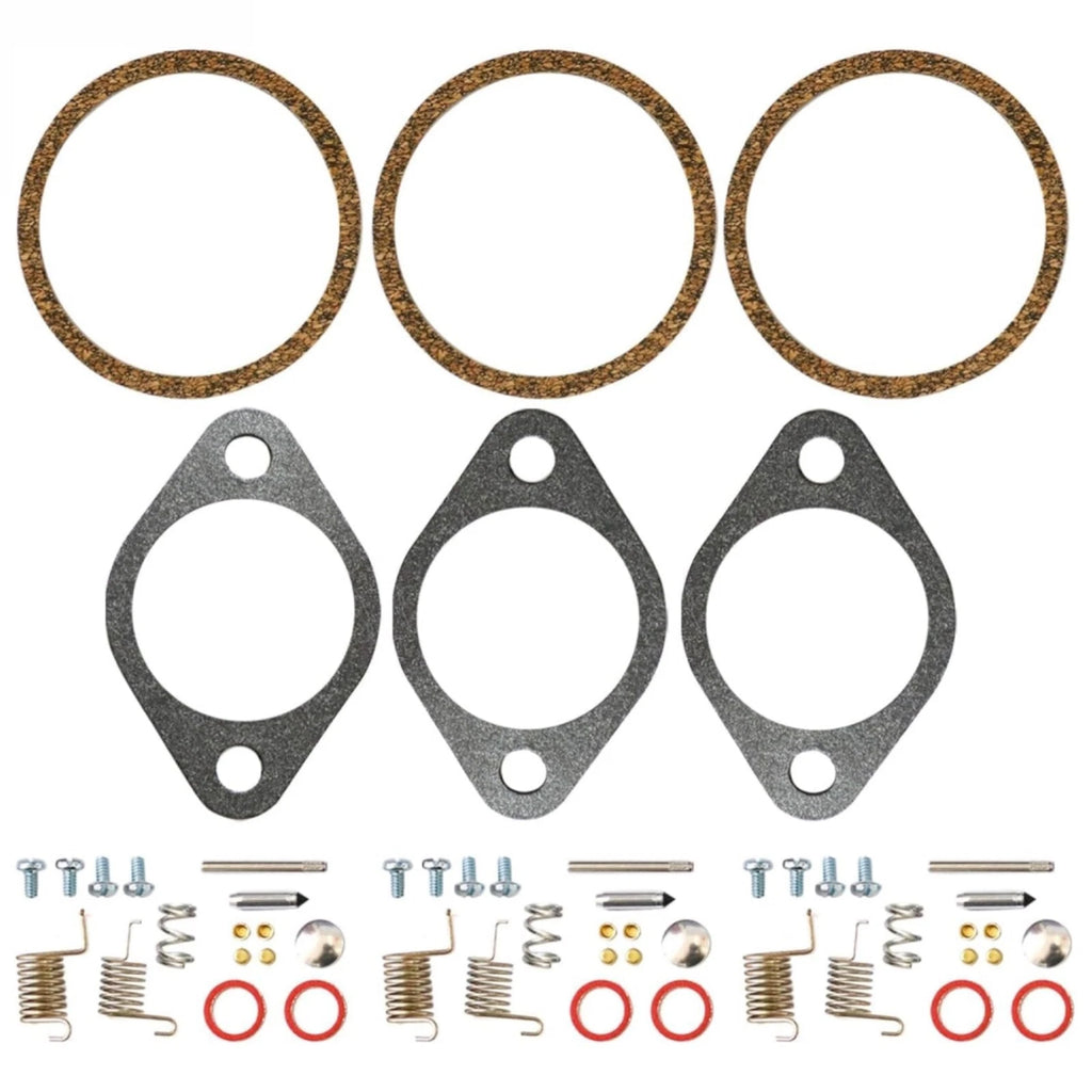 Set of 3 Carburetor Repair Kits for Force Sportjet Outboard (809735A1, FK10357)