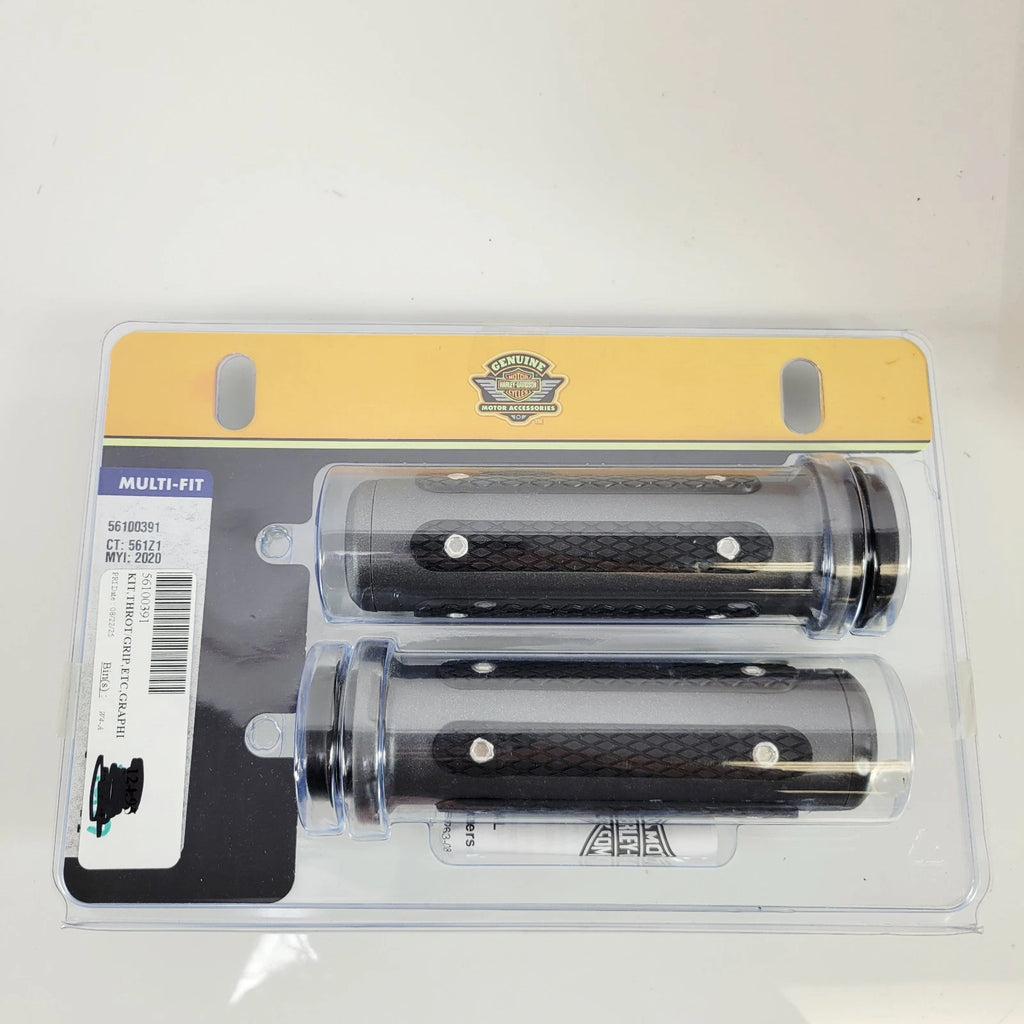 Endgame Hand Grips for Harley-Davidson Touring Dyna Softail (Graphite)
