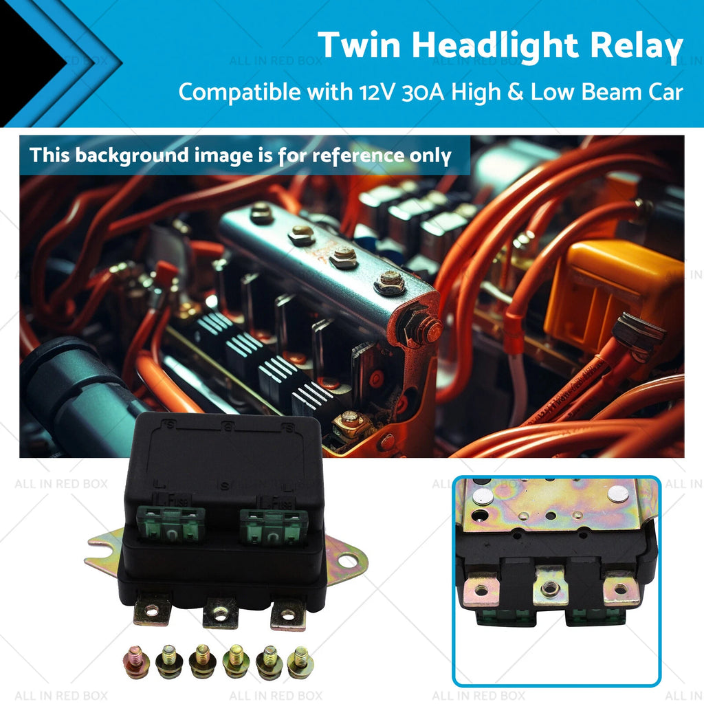 Twin Headlight Relay 12V 30A for Universal NLR-132