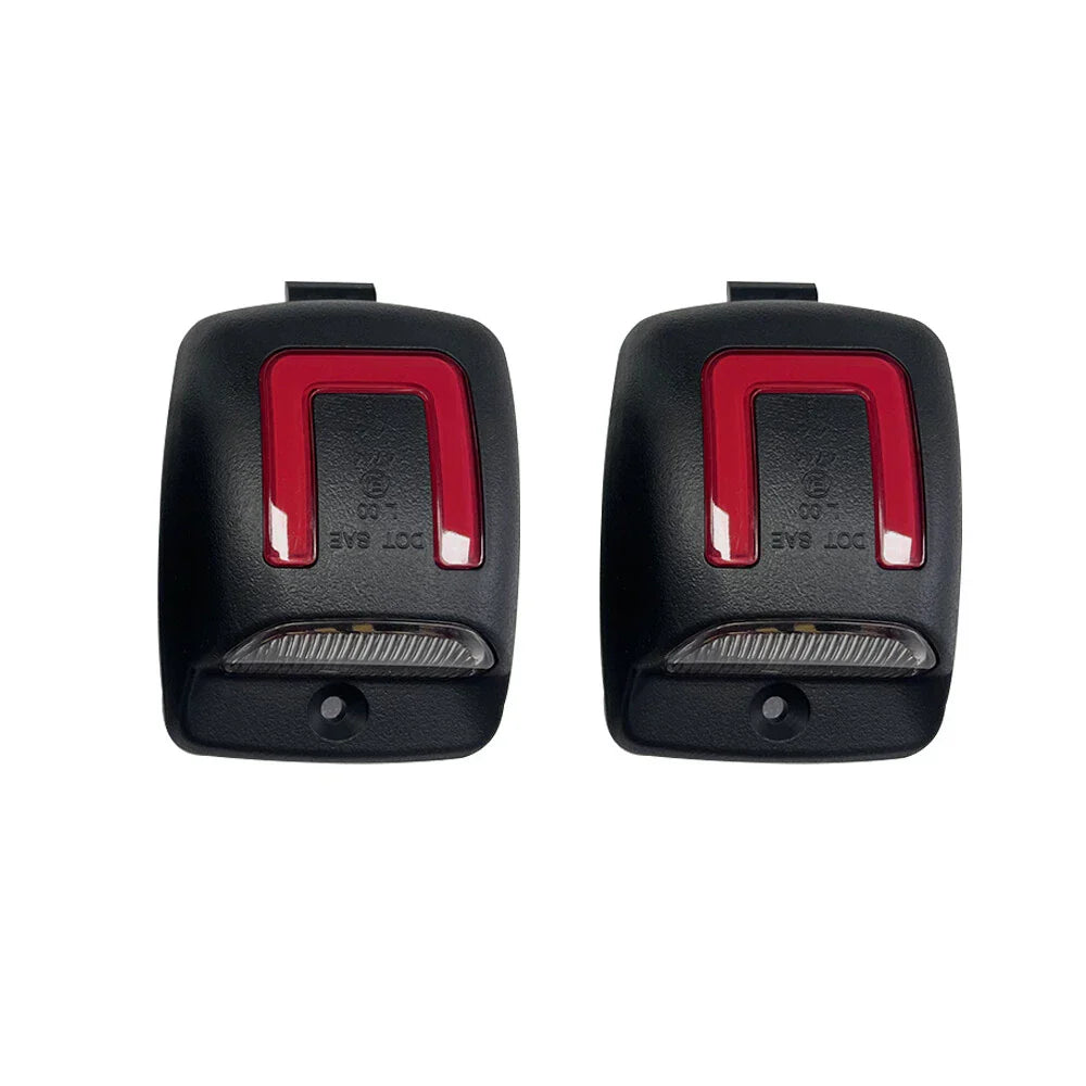 White+Red LED Rear Bumper License Plate Lamps for Toyota Tacoma (2005–2015)