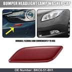 Left Headlight Washer Nozzle Cover for Mazda 3 Axela (2014–2016) BKC6-51-8H1 Red
