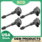 Set of 4 Ignition Coil Pack for Nissan Sentra L4 1.8L (2002–2006) C1397