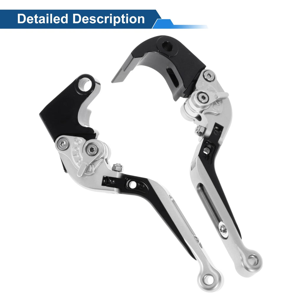 Adjustable Brake Clutch Lever for Honda CBR600RR (2003–2016) Silver Black