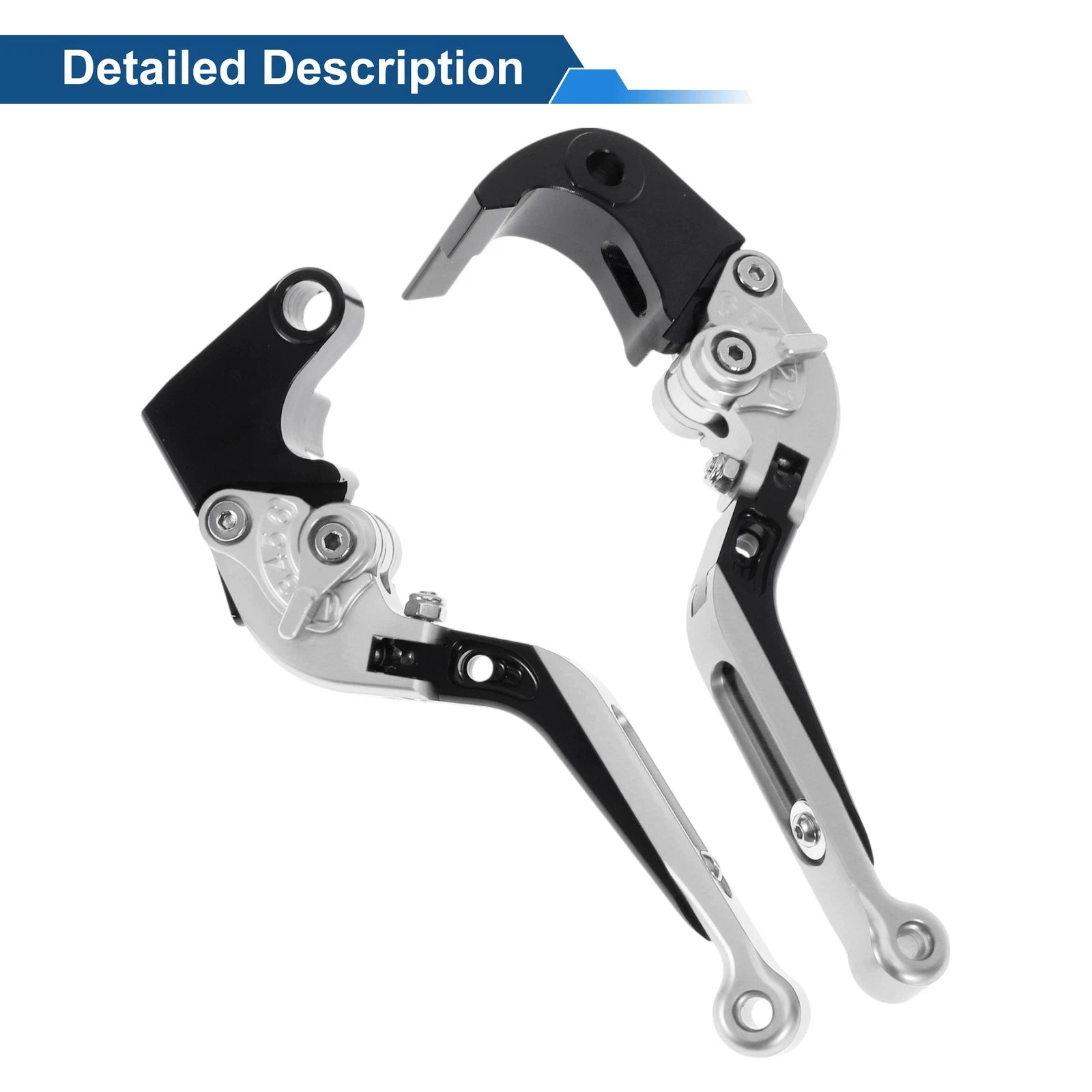 Adjustable Brake Clutch Lever for Honda CBR600RR (2003–2016) Silver Black