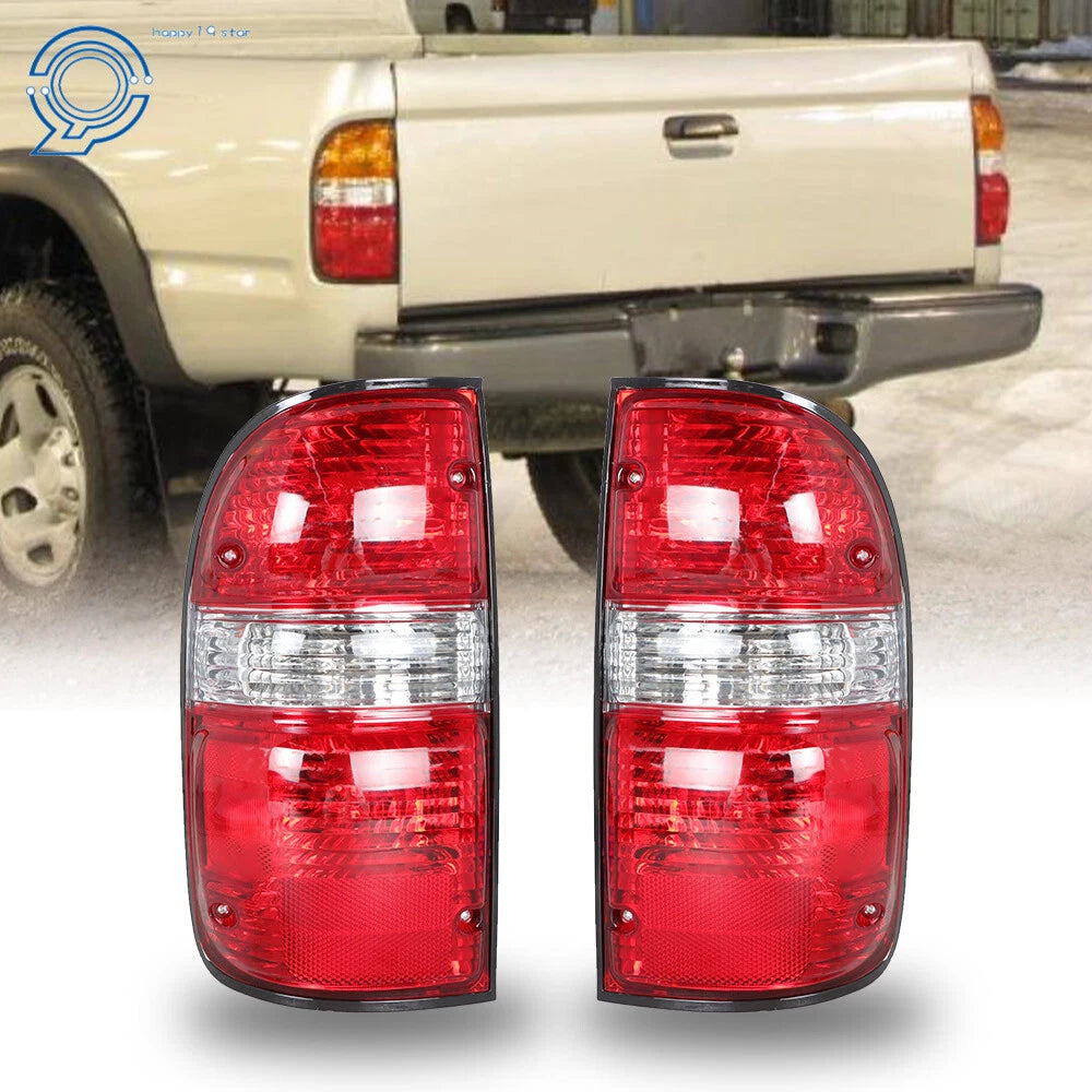 Set of 2 Tail Light Brake Lamps for Toyota Tacoma (2001–2004) Red Rear