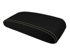 Console Lid Armrest Cover for Toyota 4Runner (1996–2002) Carbon Fiber Beige Stitch
